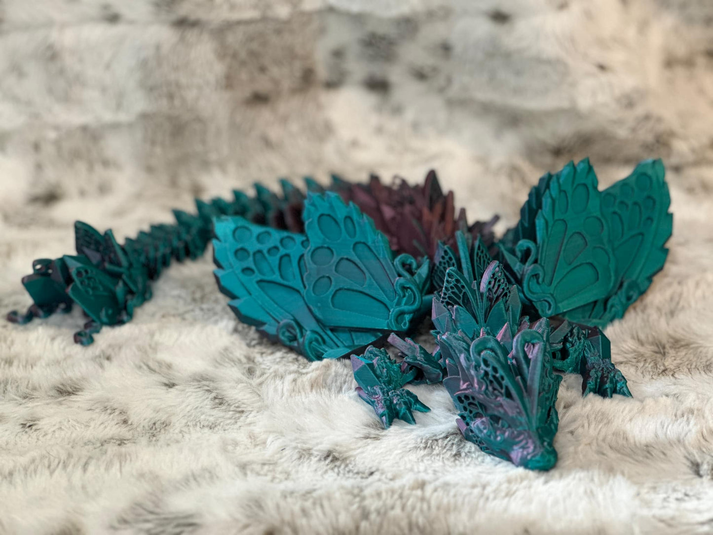 Fae Wolf Articulated Dragon