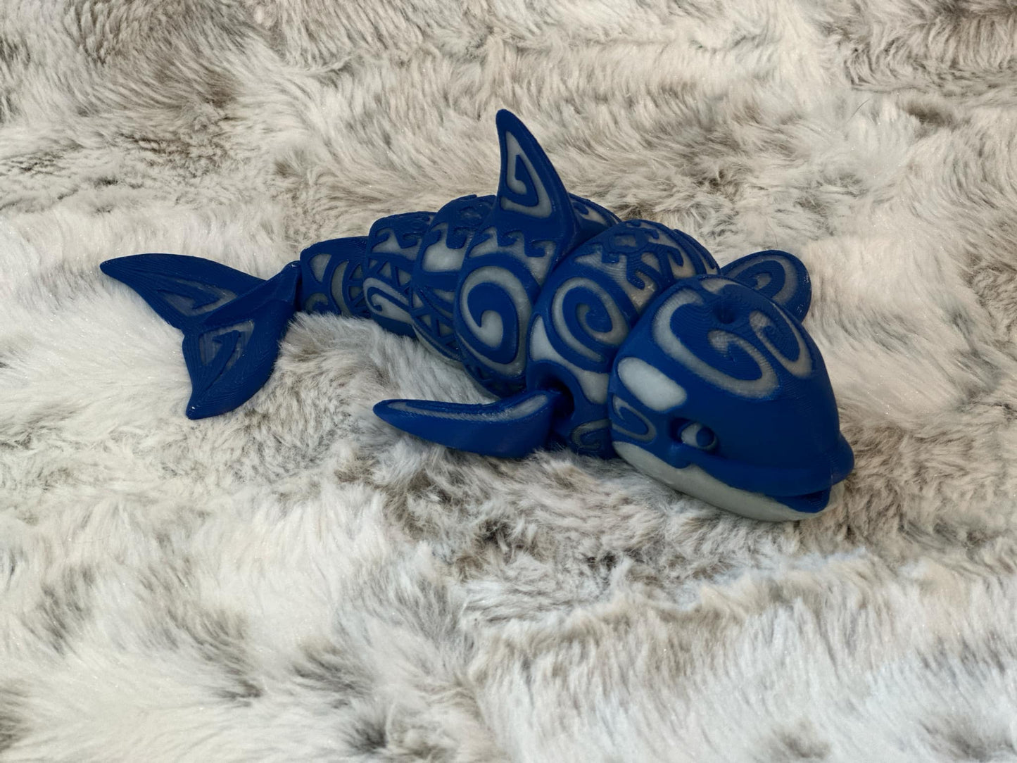 Standing Orca Whale w/ Tattoo