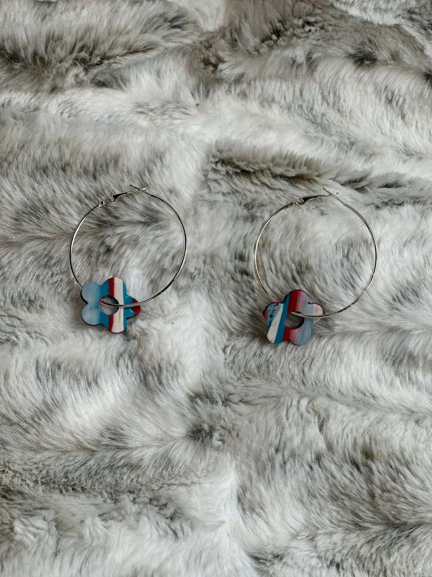 Patriotic Floral Hoops