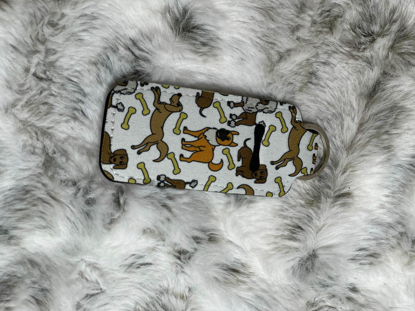 Neoprene Lip Balm Holder Keychain