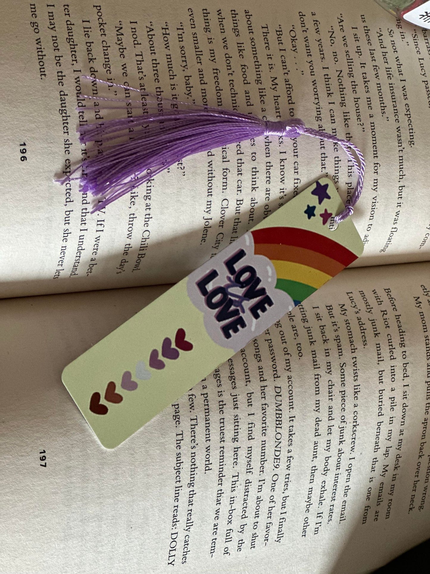 Aluminum Bookmark w/ Tassel
