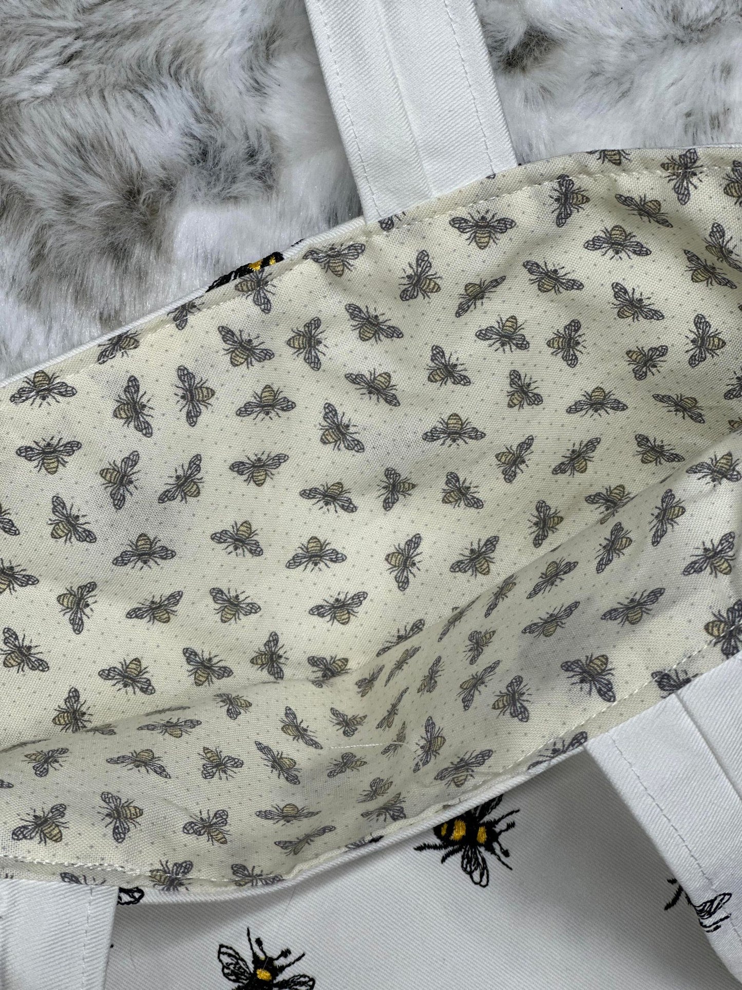 Reversible Fabric Tote Bag - The Hive