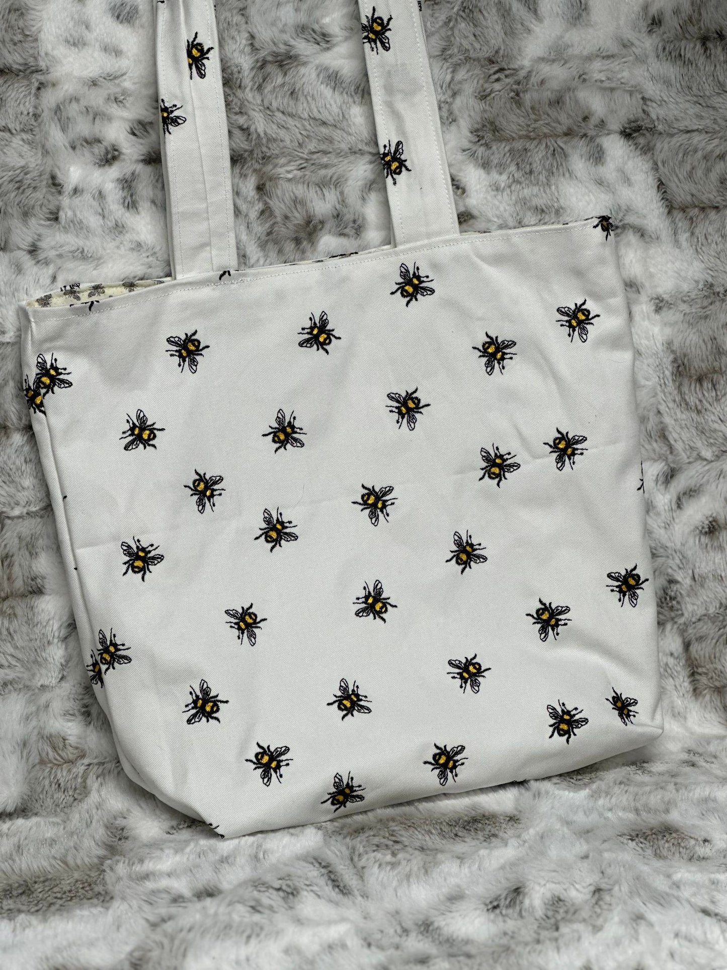 Reversible Fabric Tote Bag - The Hive