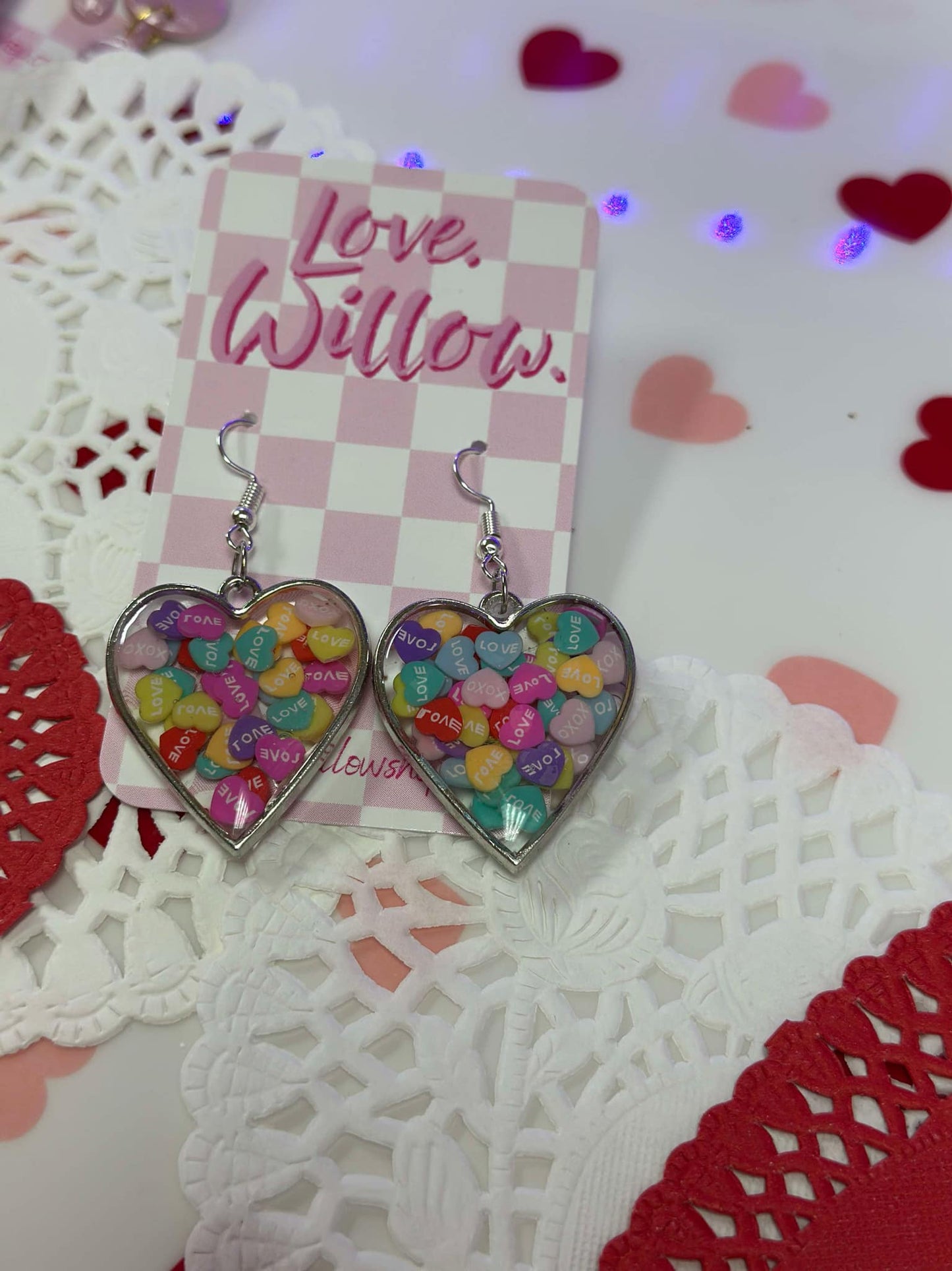 Conversation Heart Dangles