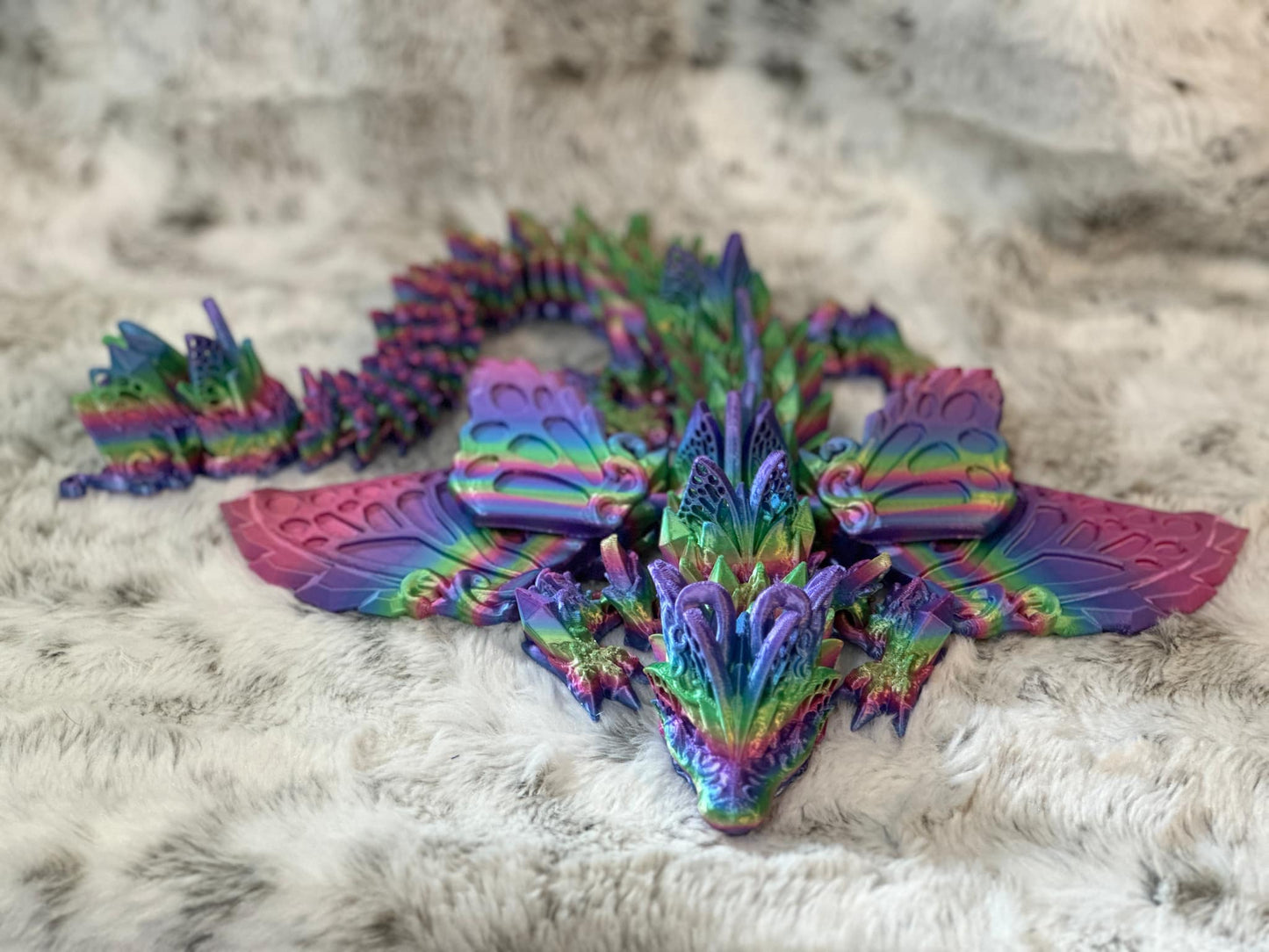 Fae Wolf Articulated Dragon