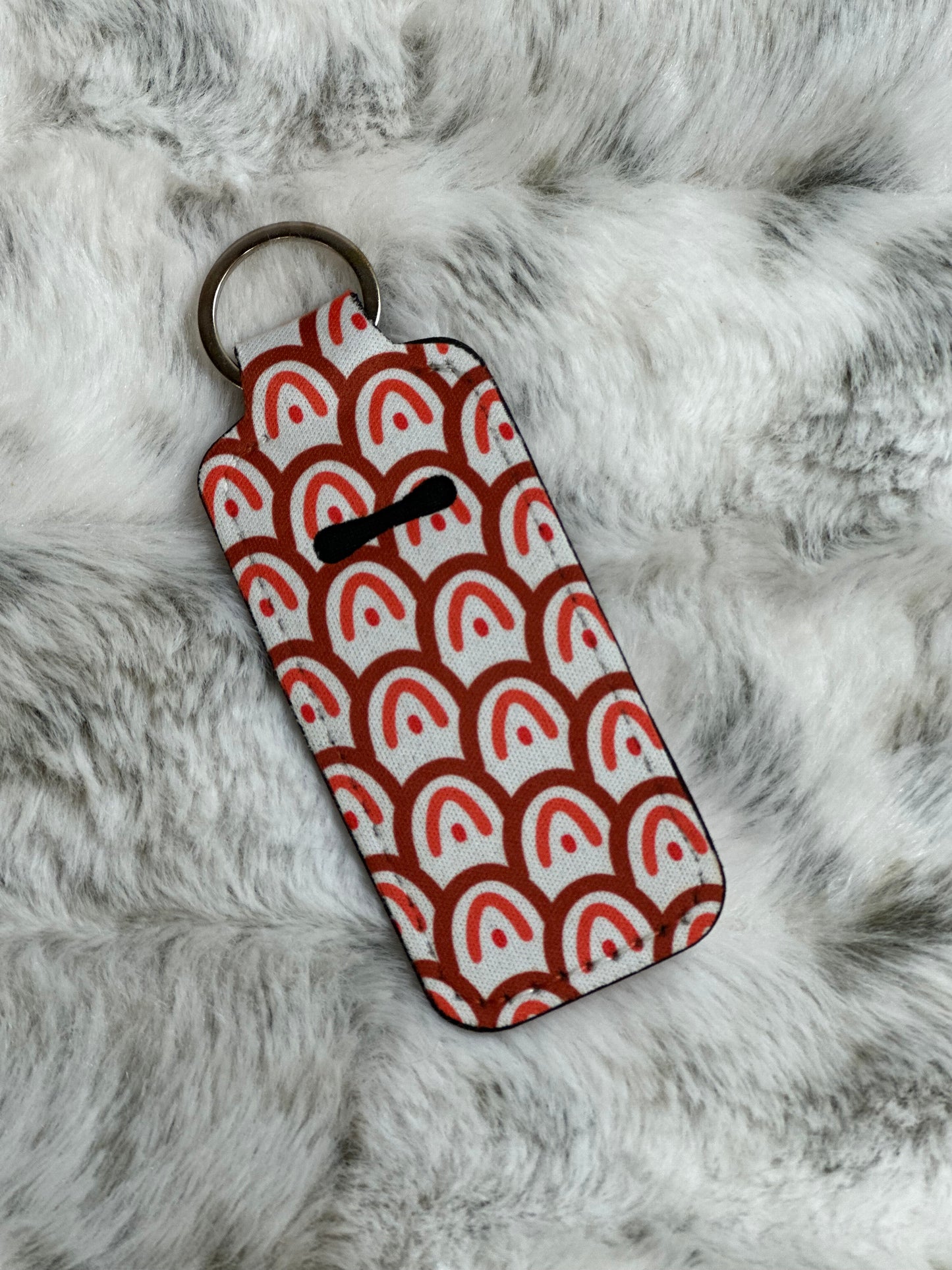 Neoprene Lip Balm Holder Keychain