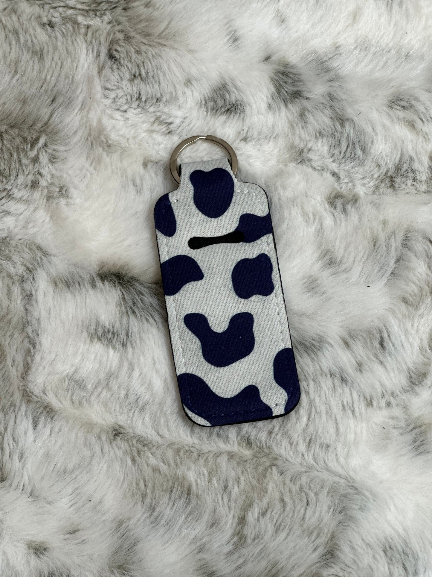 Neoprene Lip Balm Holder Keychain