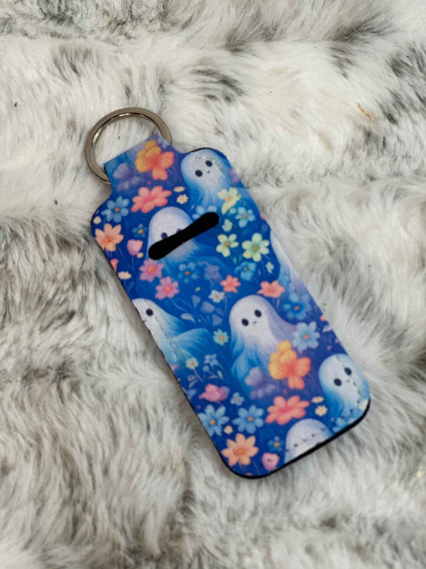 Neoprene Lip Balm Holder Keychain