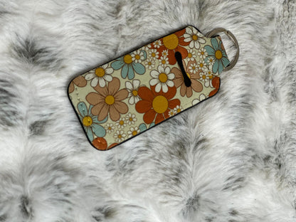 Neoprene Lip Balm Holder Keychain