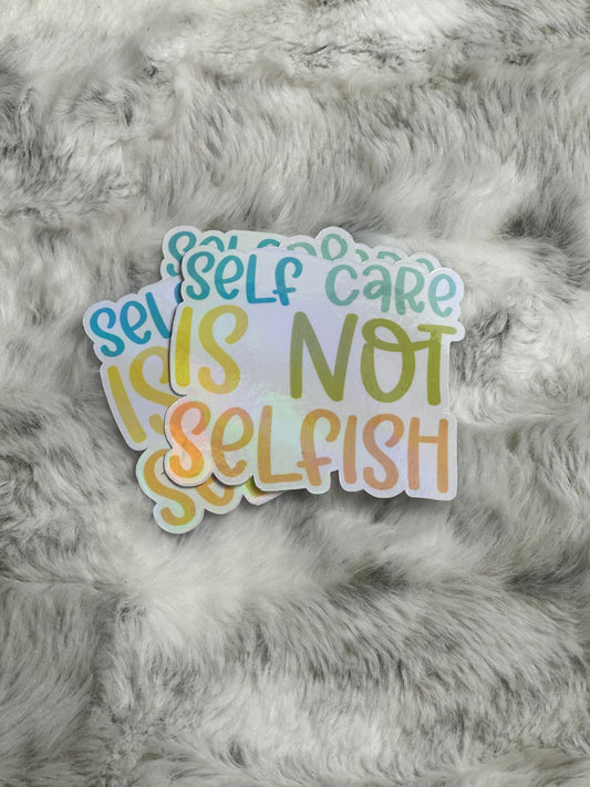 Self Care Sticker