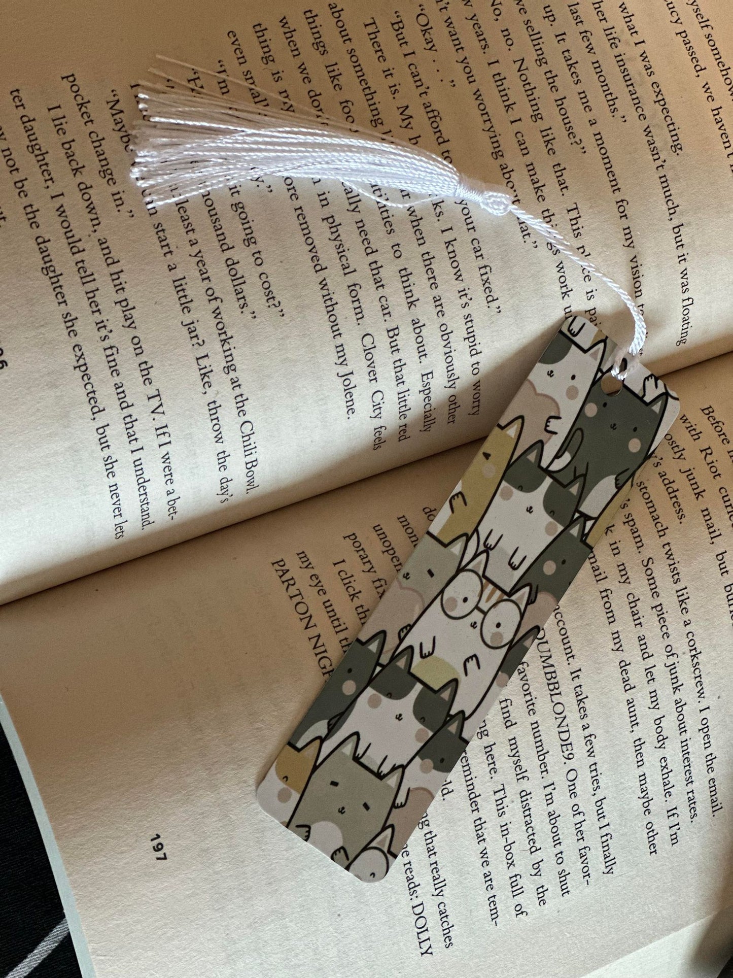 Aluminum Bookmark w/ Tassel