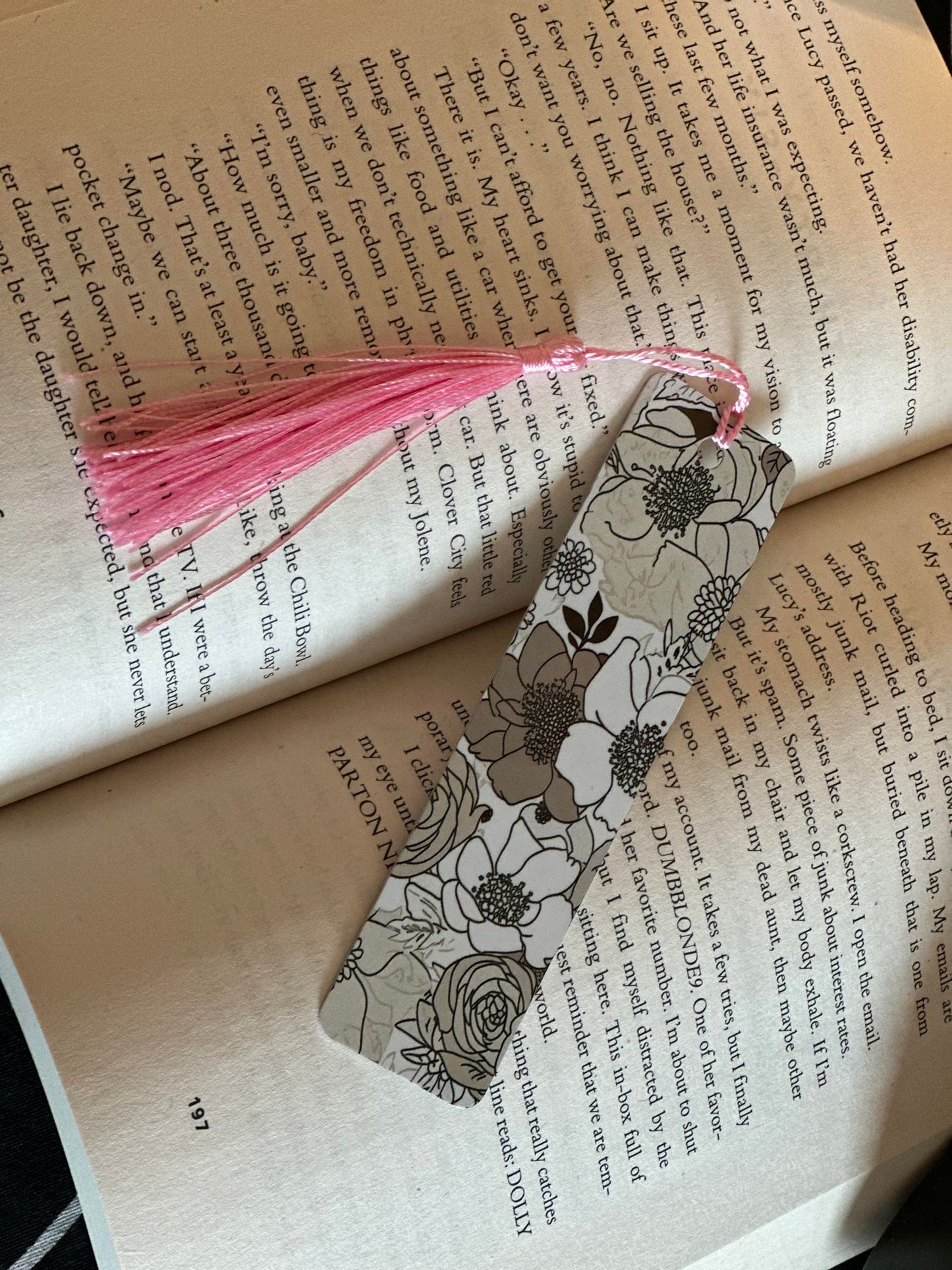 Aluminum Bookmark w/ Tassel