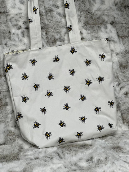 Reversible Fabric Tote Bag - The Hive