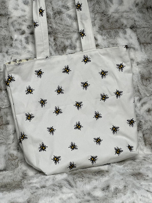 Reversible Fabric Tote Bag - The Hive