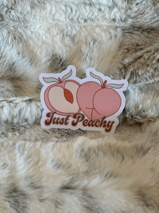 Just Peachy Sticker