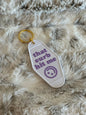 That Curb Hit Me - Motel Style Keychain