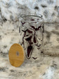 Clear 16oz Glass Can w/ Bamboo Lid & Straw