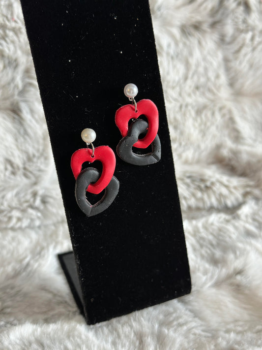 Double Heart Earrings