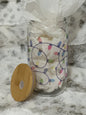 Clear 16oz Glass Can w/ Bamboo Lid & Straw