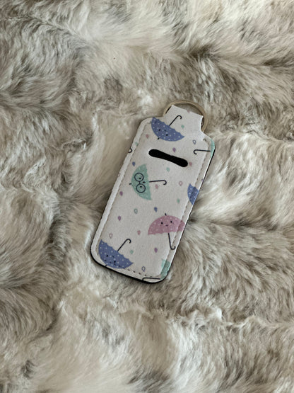 Neoprene Lip Balm Holder Keychain