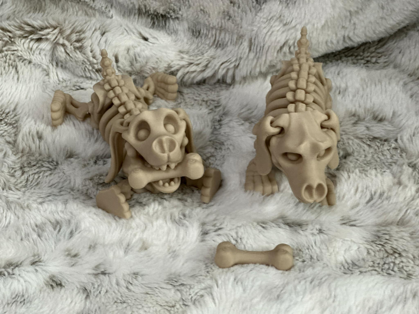 Dachshund Skeleton Flexy Figure w/ Bone
