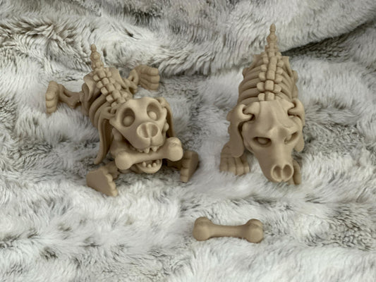 Dachshund Skeleton Flexy Figure w/ Bone