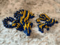 Blue & Gold Duo Color Gemstone Dragon