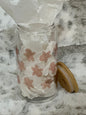 Clear 16oz Glass Can w/ Bamboo Lid & Straw