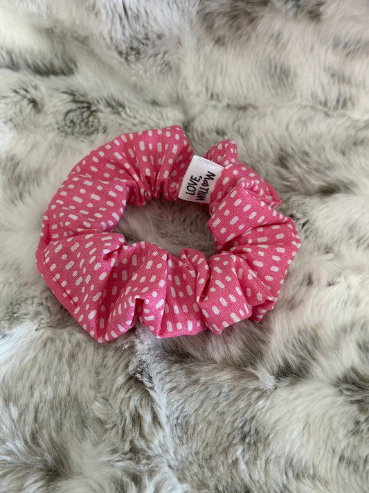 Pink Dash Scrunchie