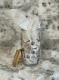Clear 16oz Glass Can w/ Bamboo Lid & Straw