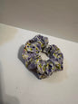 Purple Floral Scrunchie