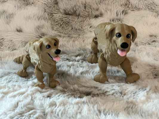 Golden Retriever Dog Articulating Figure