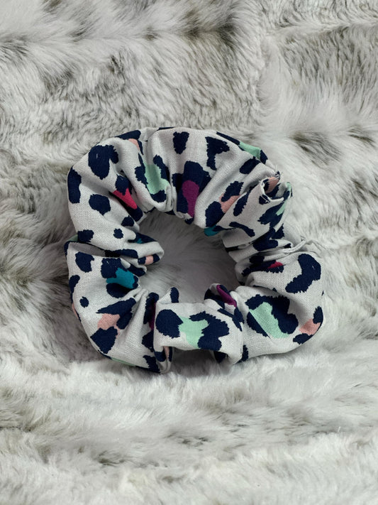 Rainbow Leopard Scrunchie