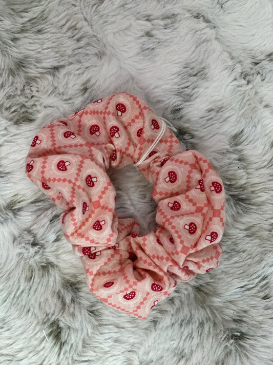 Tiny Mushroom Scrunchie