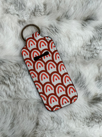 Neoprene Lip Balm Holder Keychain