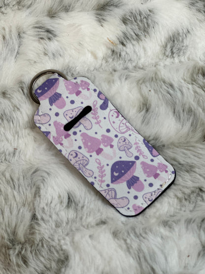Neoprene Lip Balm Holder Keychain