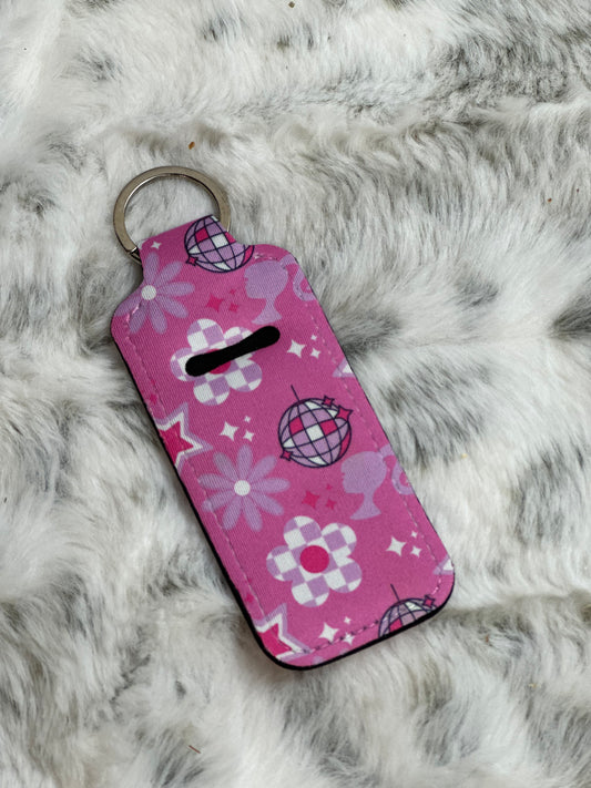 Neoprene Lip Balm Holder Keychain
