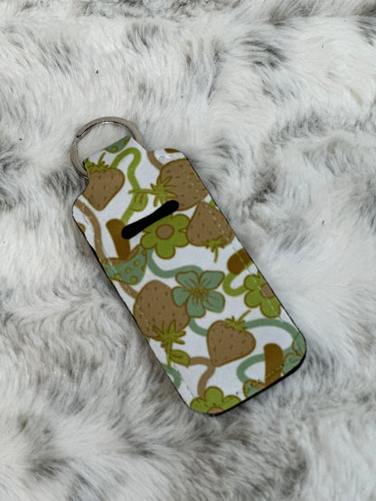 Neoprene Lip Balm Holder Keychain